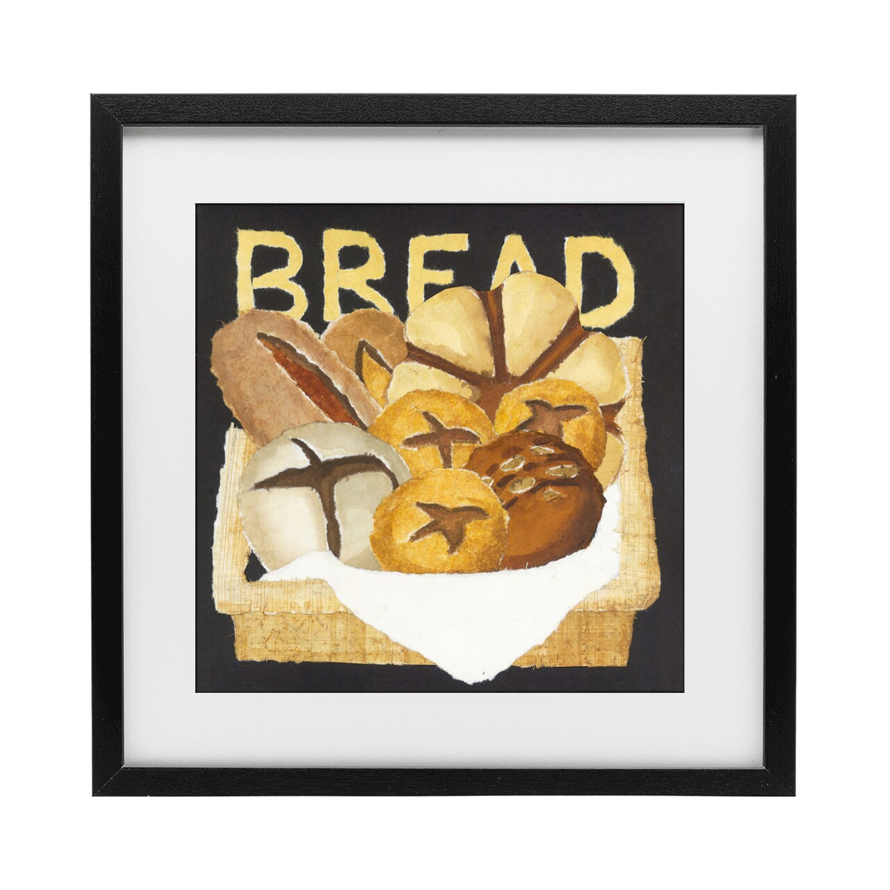 Stupell Industries Bread Assorted Box Framed Print Under Glass, design by Nancy Overton